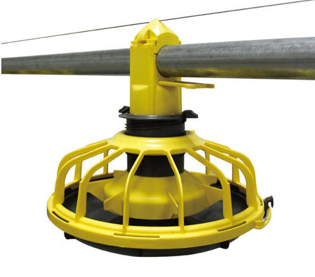 14/16 の仕切りの養鶏場装置のプラスチック鶏の餌箱および酒飲み