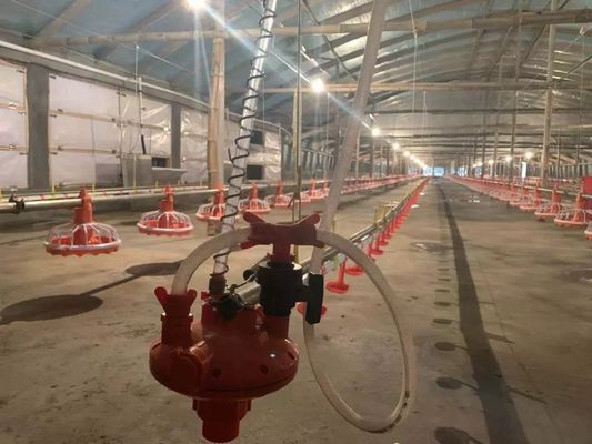 4 Pan/3m の鶏の給餌器装置 380v 0.75kw 駆動装置付き